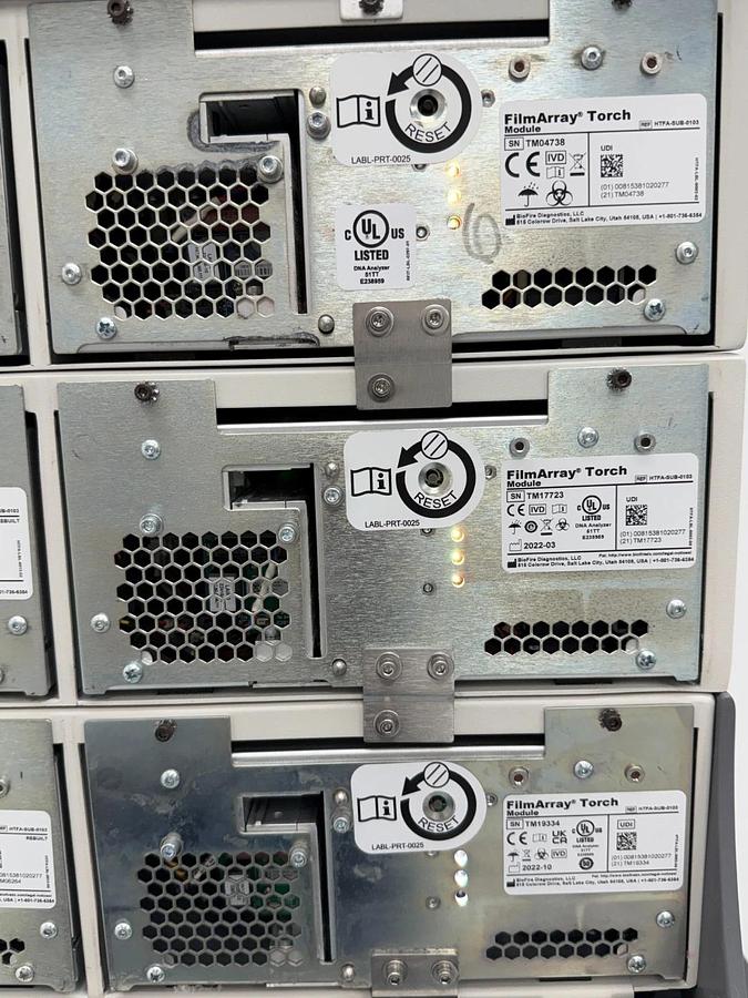Used BioFire FilmArray Torch PCR Molecular Testing Analyzer | Base with 6 Modules