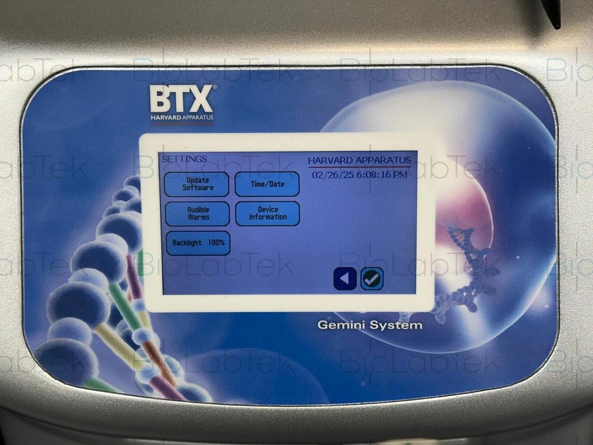 Used BTX Gemini SC2 Twin Wave Electroporator with safety dome