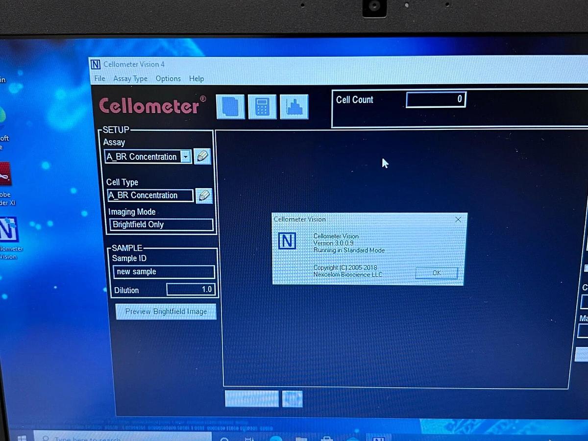 Used Nexcelom Bioscience Cellometer Vision Trio cell profiler image cytometer