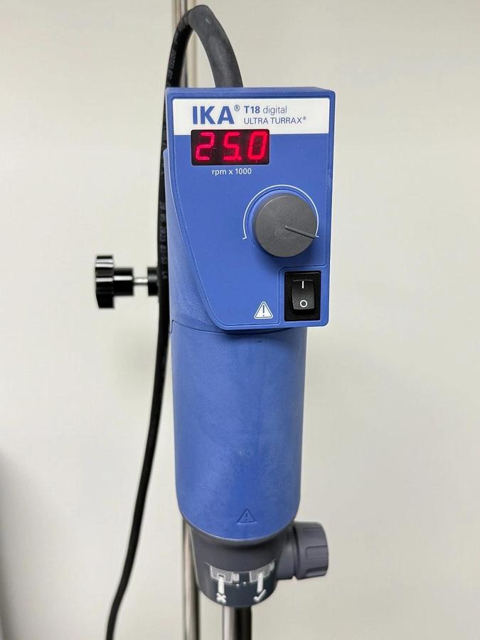Used IKA T18 Digital ULTRA-TURRAX Homogenizer Disperser 220-240V | 10-1,500ml Tool