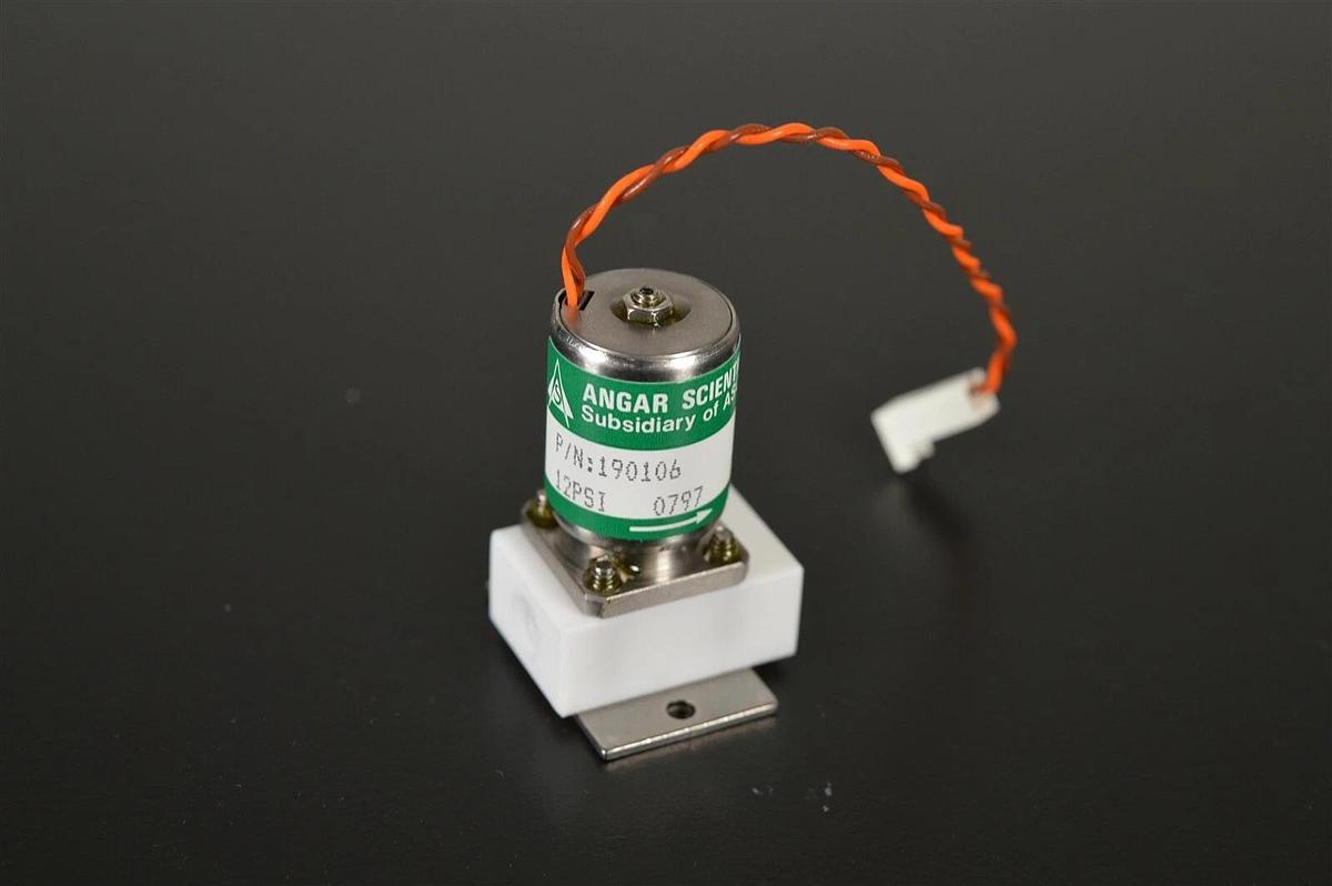 Used New Angar Scientific Solenoid Asco Valve 190106 12PSI 0797 24DC