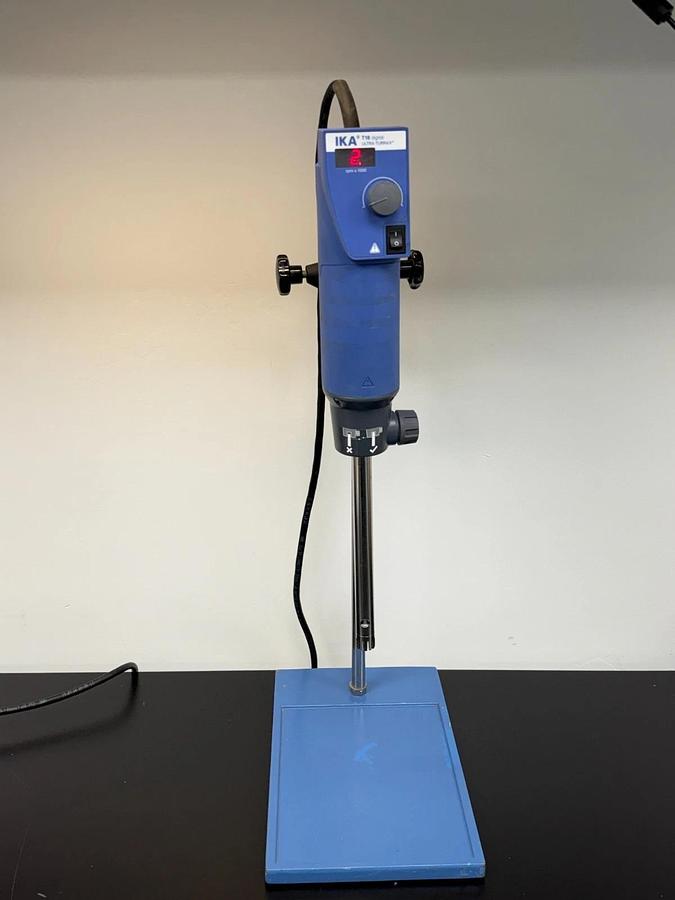 Used IKA T18 Digital ULTRA-TURRAX Disperser w/ S18N-19G Dispersing Tool 10mL-1.5L