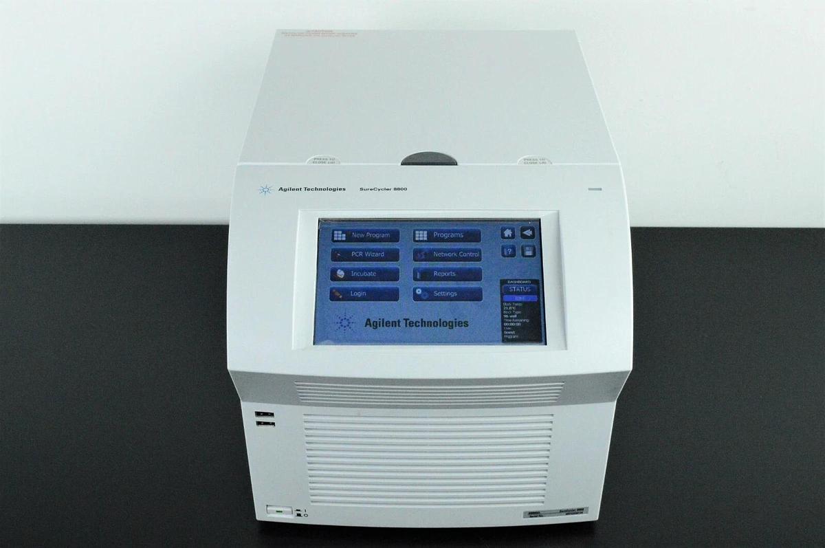 Used Agilent SureCycler 8800 PCR thermal cycler with 8810a 96-well block module