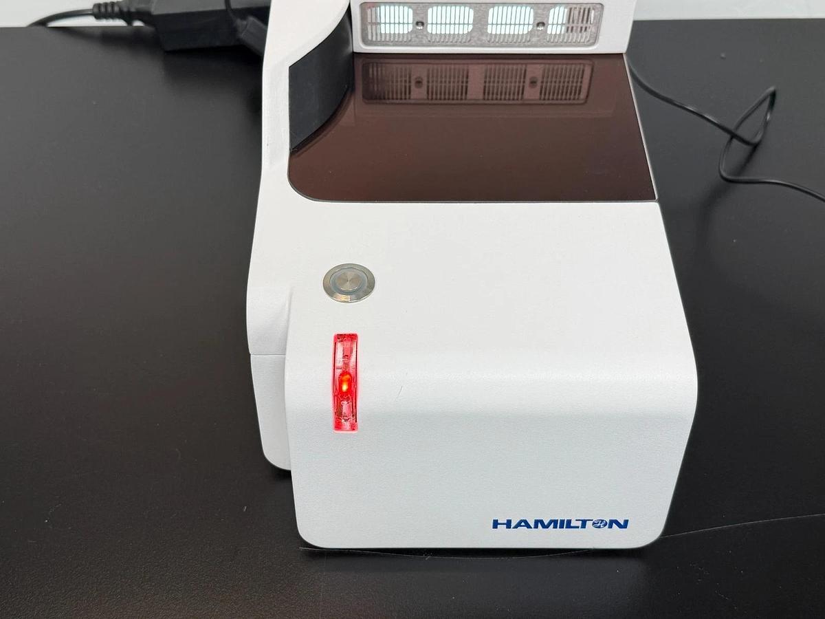 Used Hamilton LabElite 2D 1D Storage I.D. Tube Rack barcode scanner w/ColdScan Attach