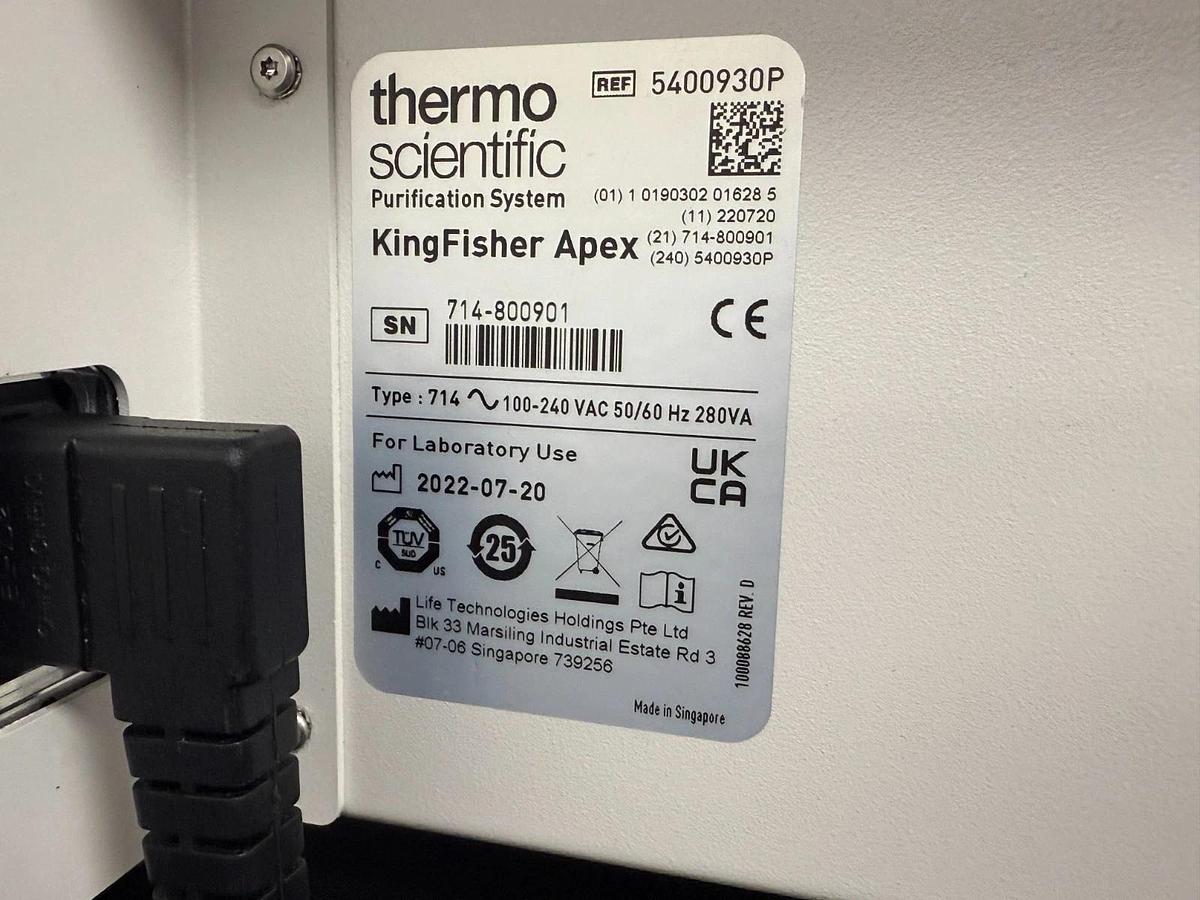 Used Thermo Scientific KingFisher Apex sample extraction purification system 96DW 96C