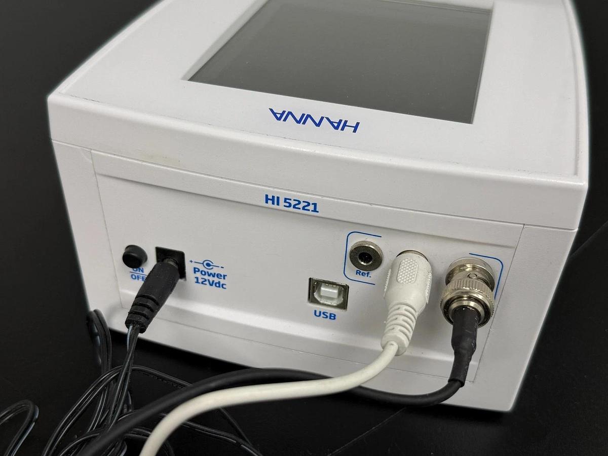 Used Hanna HI5221 Benchtop pH Meter Laboratory ORP Temperature Tester HI 5221
