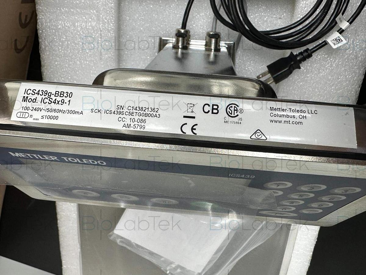 Used NEW Mettler Toledo 5-30 KG ICS439g weighing bench terminal scale unit
