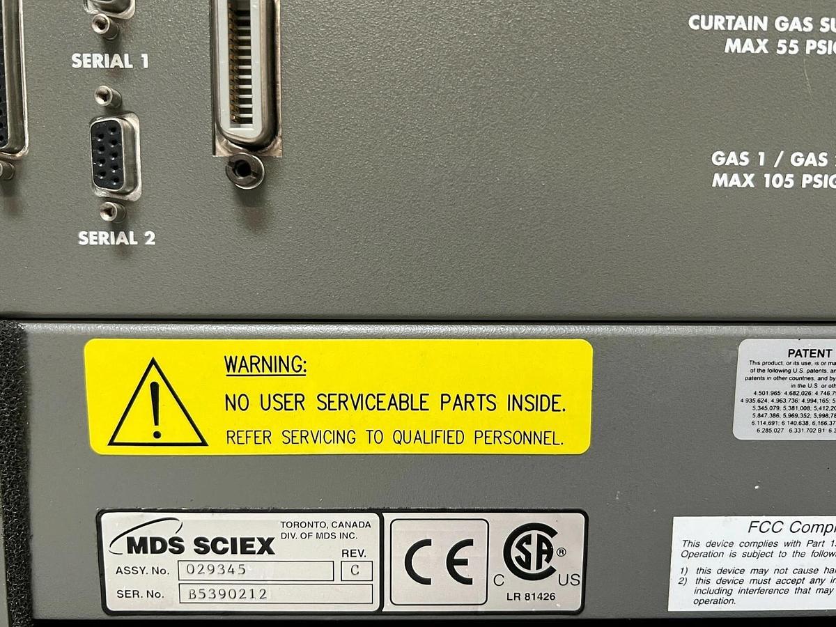 Used Applied Biosystems Sciex API 2000 LC/MS/MS Mass Spectrometer yr.2002 w/Warranty