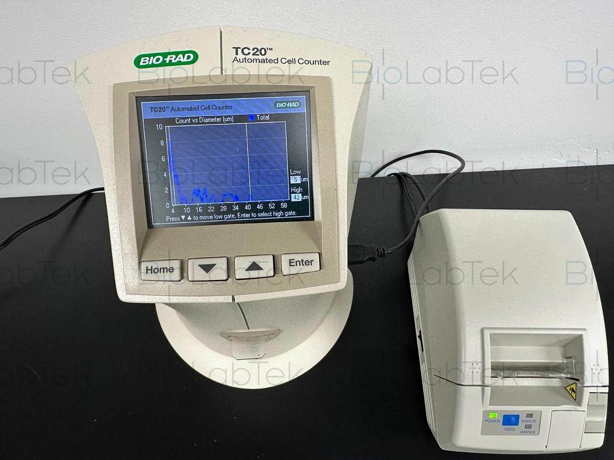 Used Bio-Rad TC20 automated Viability Analysis cell counter with printer