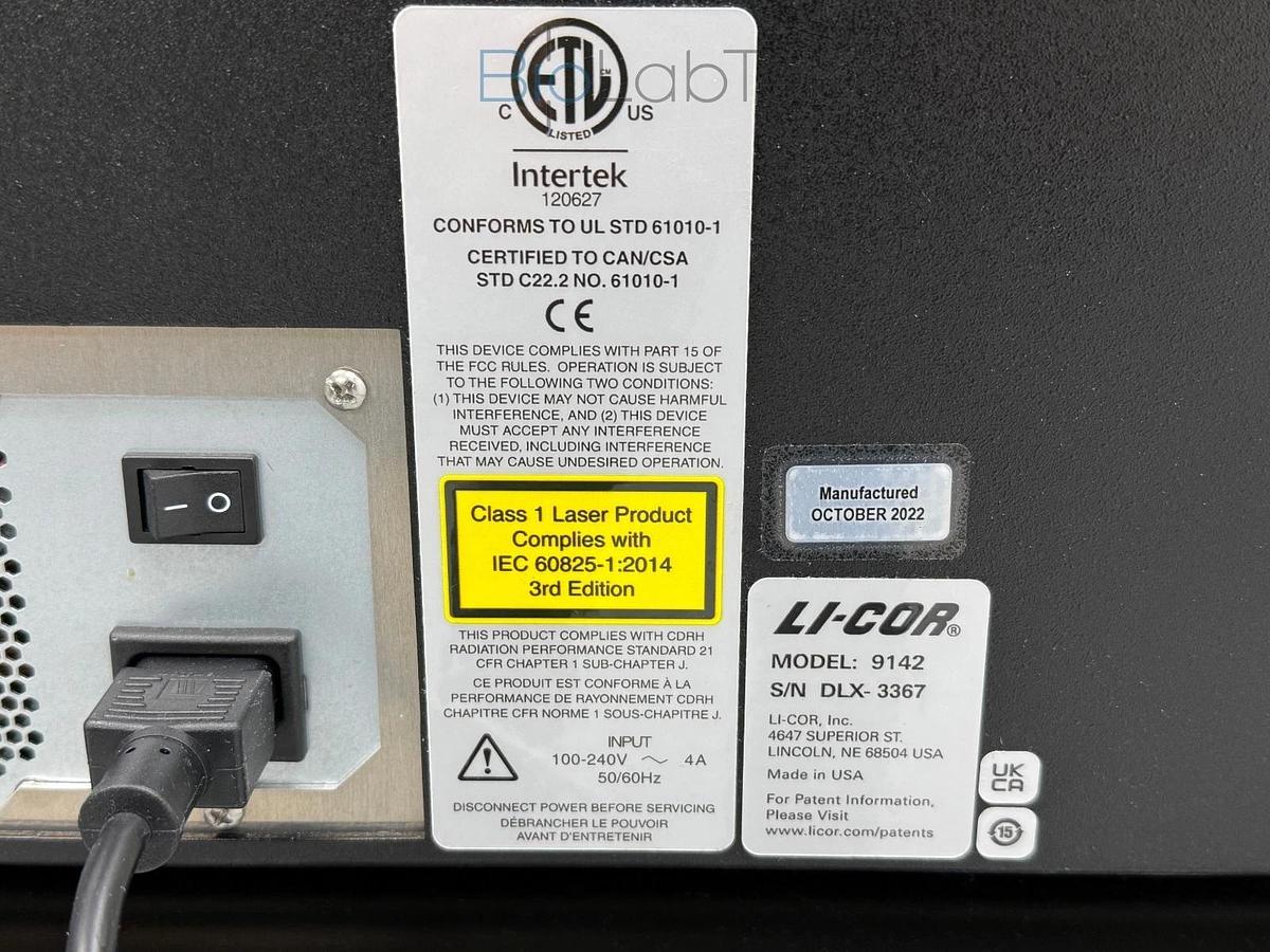 Used Li-Cor Odyssey DLx Infrared Imaging System 9142 yr.2022