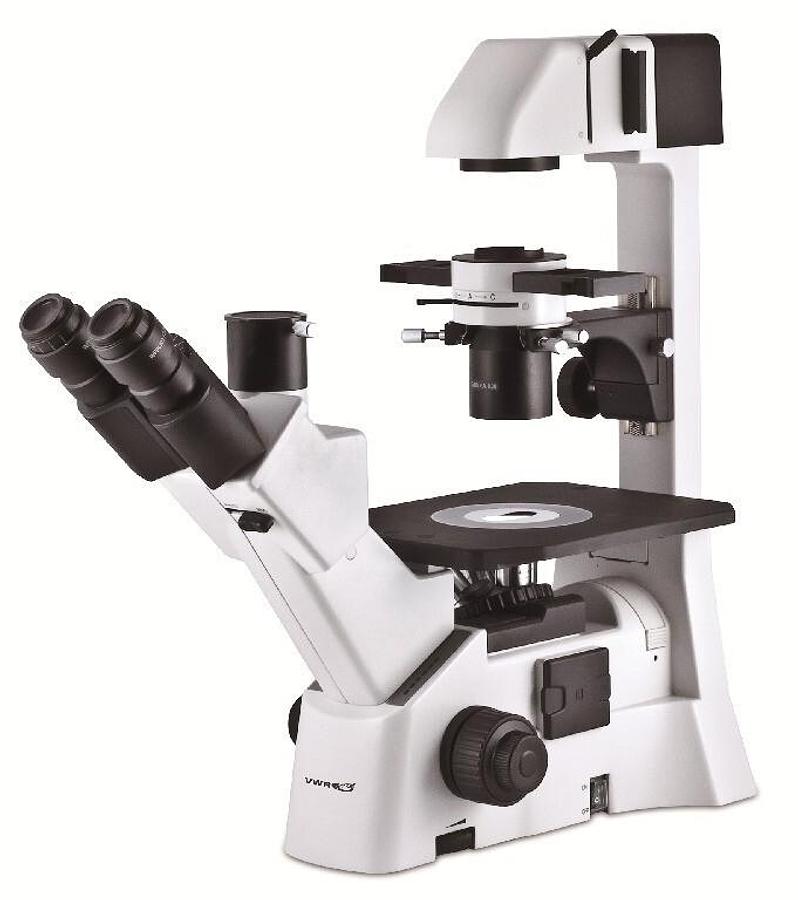 Used VWR Trinocular Inverted Microscope with adjustable stage