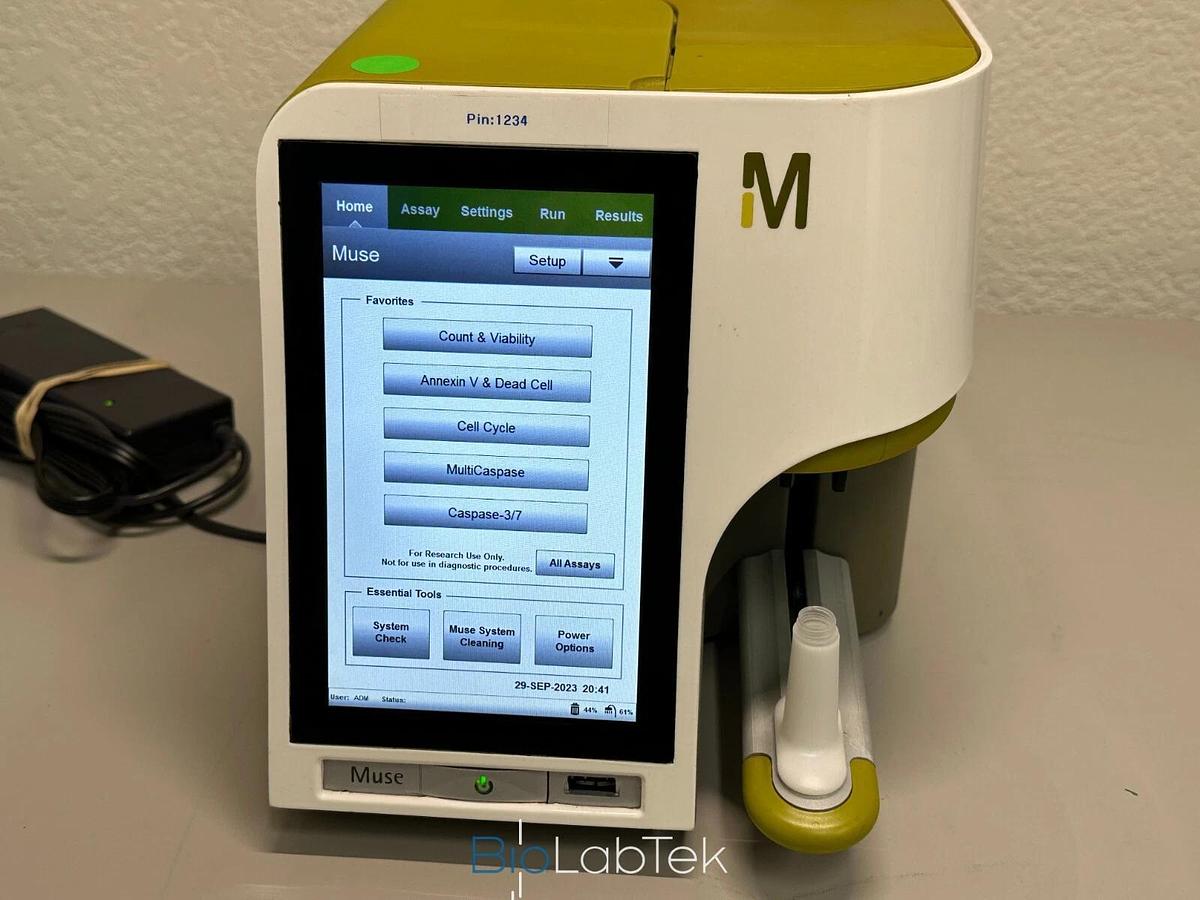 Used EMD Millipore Luminex Guava Muse Flow Cytometry Cell Analyzer