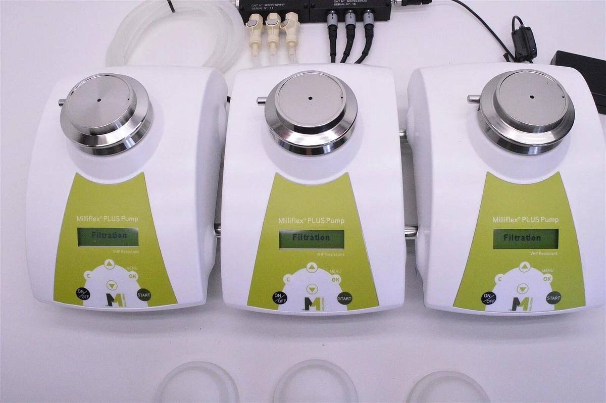 Used 3x set Millipore Milliflex plus VHP resistant pump MXPPLUVHP w/Warranty