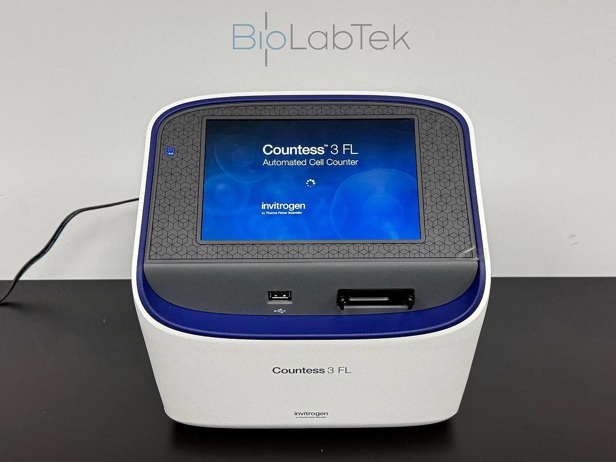 Used Thermo Invitrogen Countess 3 FL Cell Counter with Evos TxRed & GFP Led Cubes