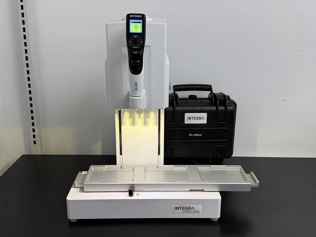 Used INTEGRA VIAFLO 96 Electronic Pipetting System 10-300µL 96-Channel Head Benchtop