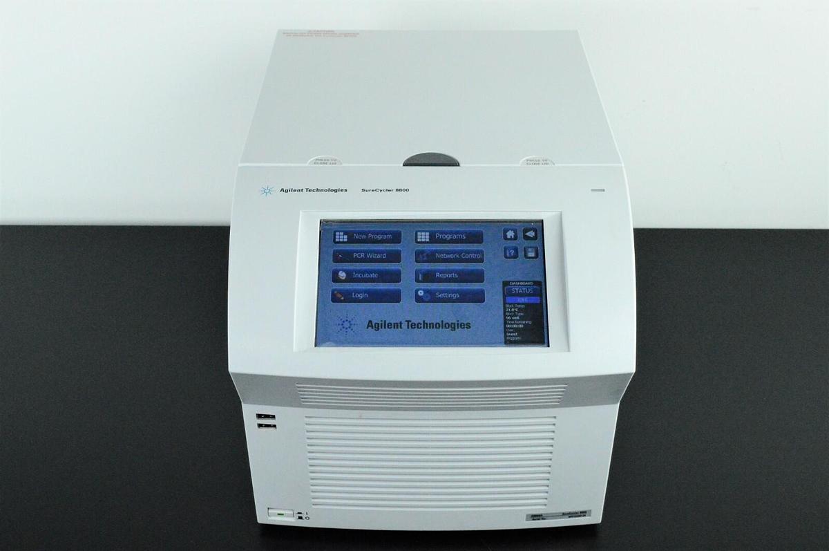 Used Agilent SureCycler 8800 PCR thermal cycler with 8810a 96-well block module