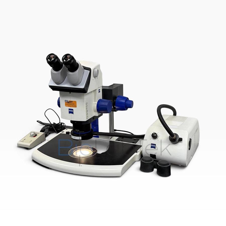 Used Zeiss SteREO Discovery.V8 Stereo Zoom Microscope | Plan S 1.0x Schott CL 1500