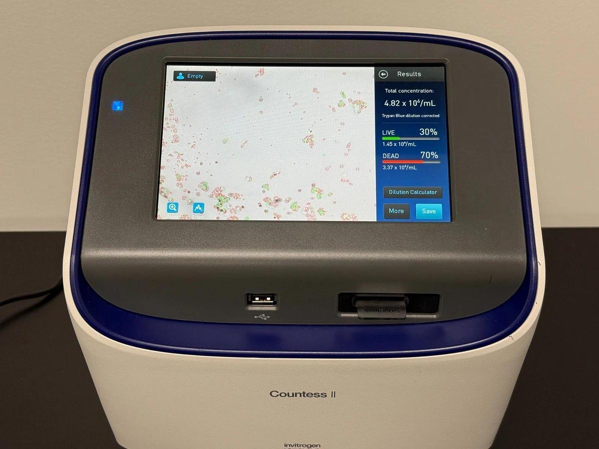Used Invitrogen Countess II Automated Cell Counter | Benchtop Brightfield Viability