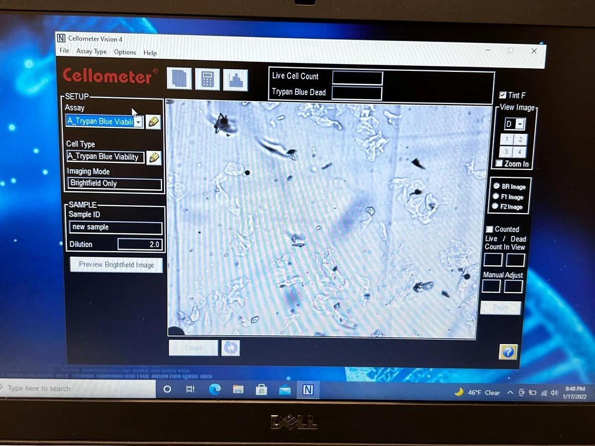 Used Nexcelom Bioscience Cellometer Vision Trio cell profiler image cytometer