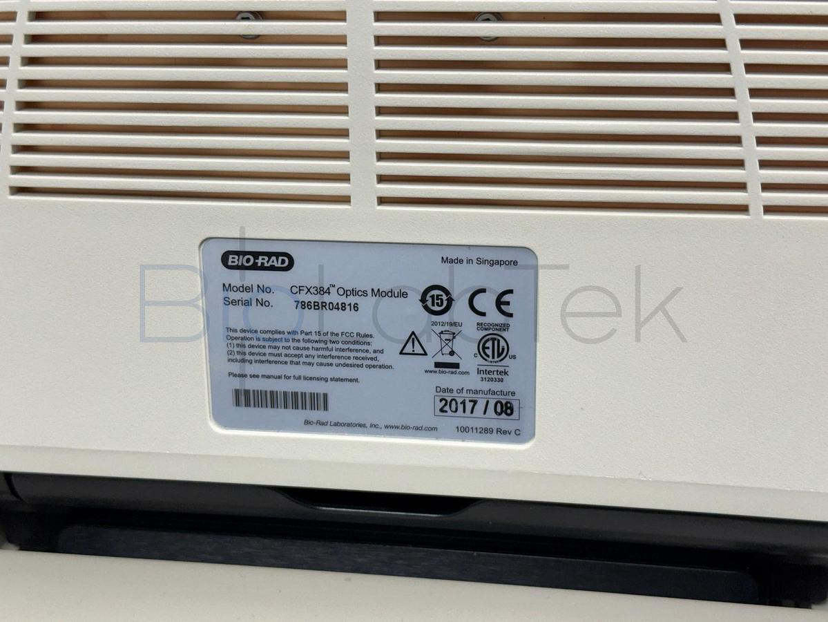 Used Bio-Rad CFX384 Touch Real-Time PCR Detection System | 287 Hours