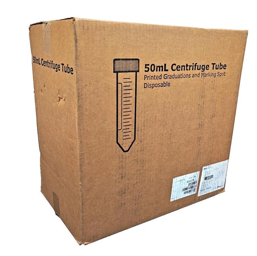 Used Fisherbrand - 500pc - 50mL Easy Reader Conical Polypropylene Centrifuge Tubes
