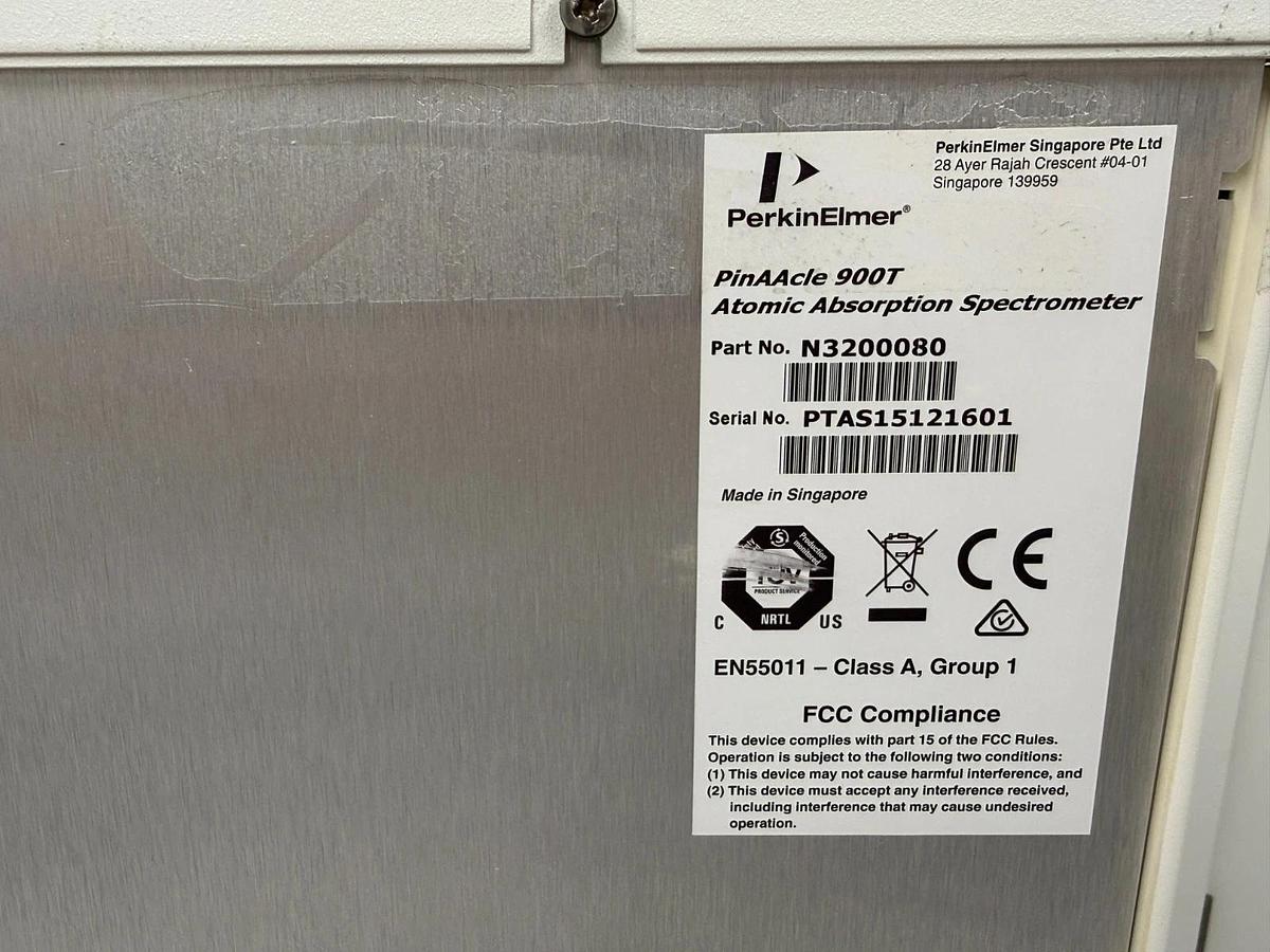 Used PerkinElmer PinAAcle 900T Atomic Absorption Spectrometer