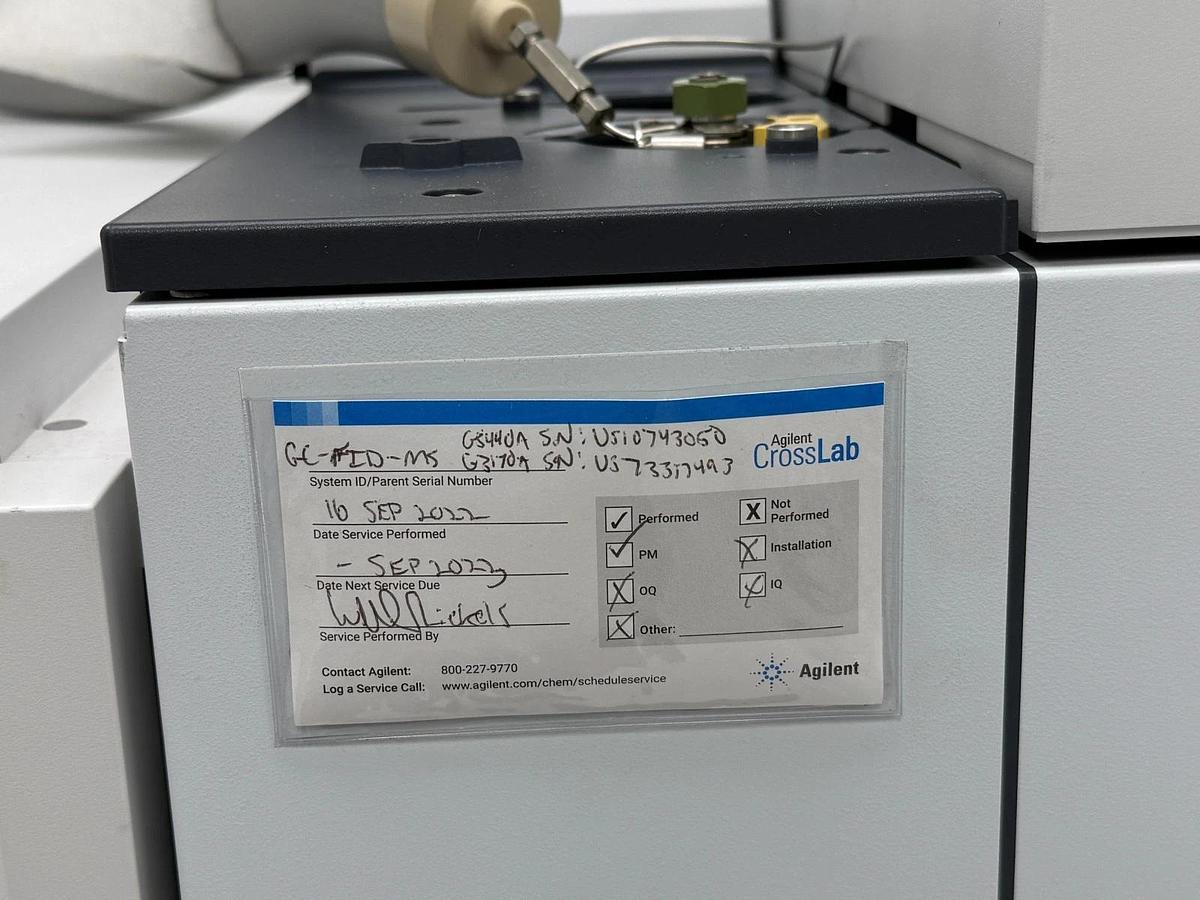 Used Agilent 7890A GC System with 5975C VL MSD and G1888 Headspace Sampler