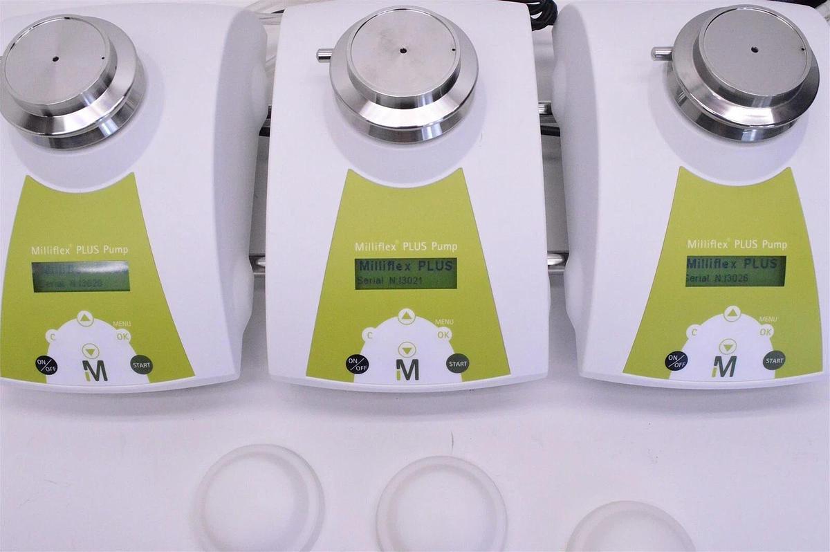 Used 3x lot Millipore Milliflex plus pump MXPPUMP01 w/Warranty