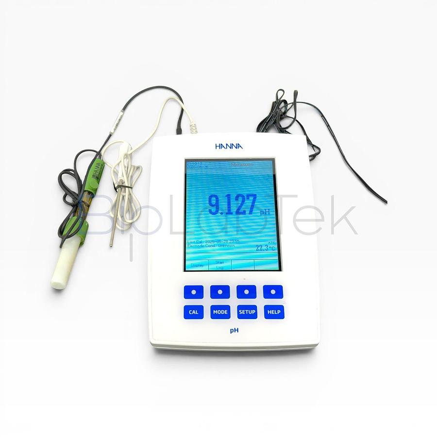 Used Hanna HI5221 Benchtop pH Meter Laboratory ORP Temperature Tester HI 5221