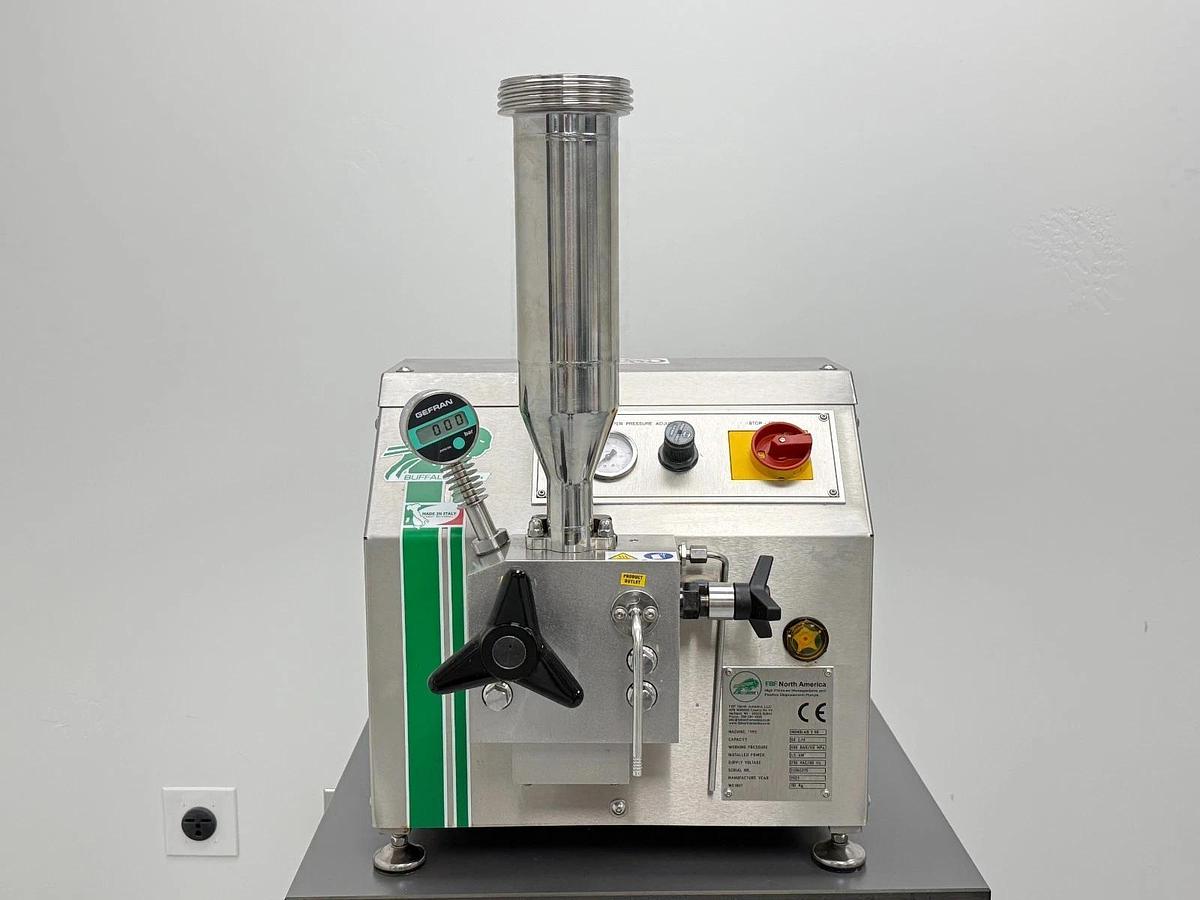 Used FBF Italia Homolab 2.50 High Pressure Homogenizer | 600 Bar Two-Stage 50 L/H