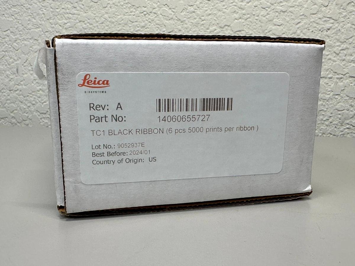 Used New Leica HistoCore PERMA S Slide Printer 6-piece TC1 Black ink ribbon