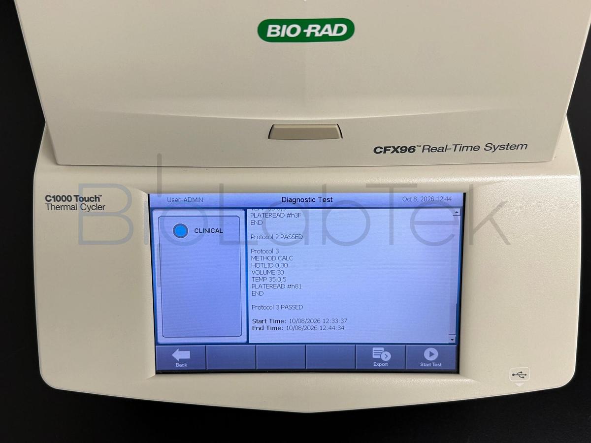 Used Bio-Rad CFX96 Touch Real-Time PCR Detection System | Low Hours