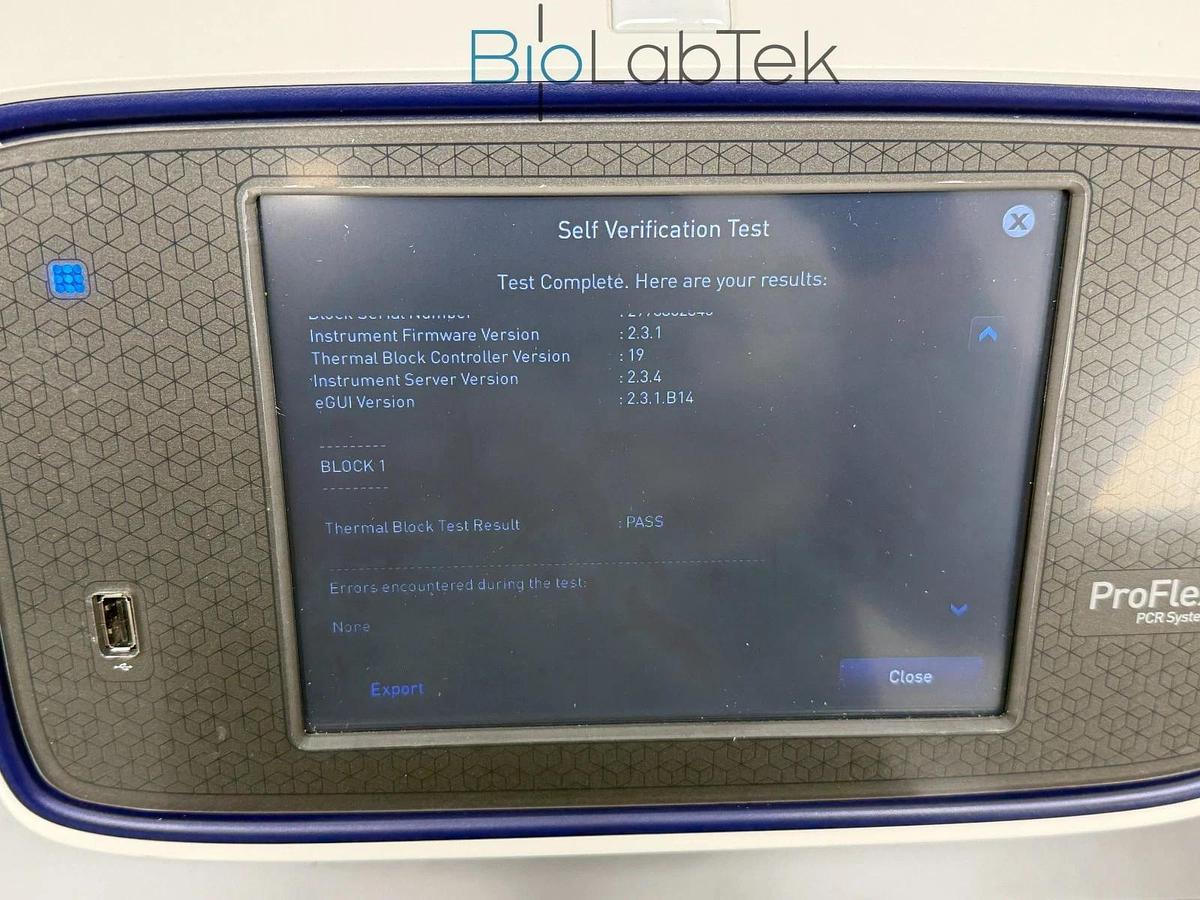Used 2021 Thermo Applied Biosystems ProFlex PCR system with dual 2 x 96-well block