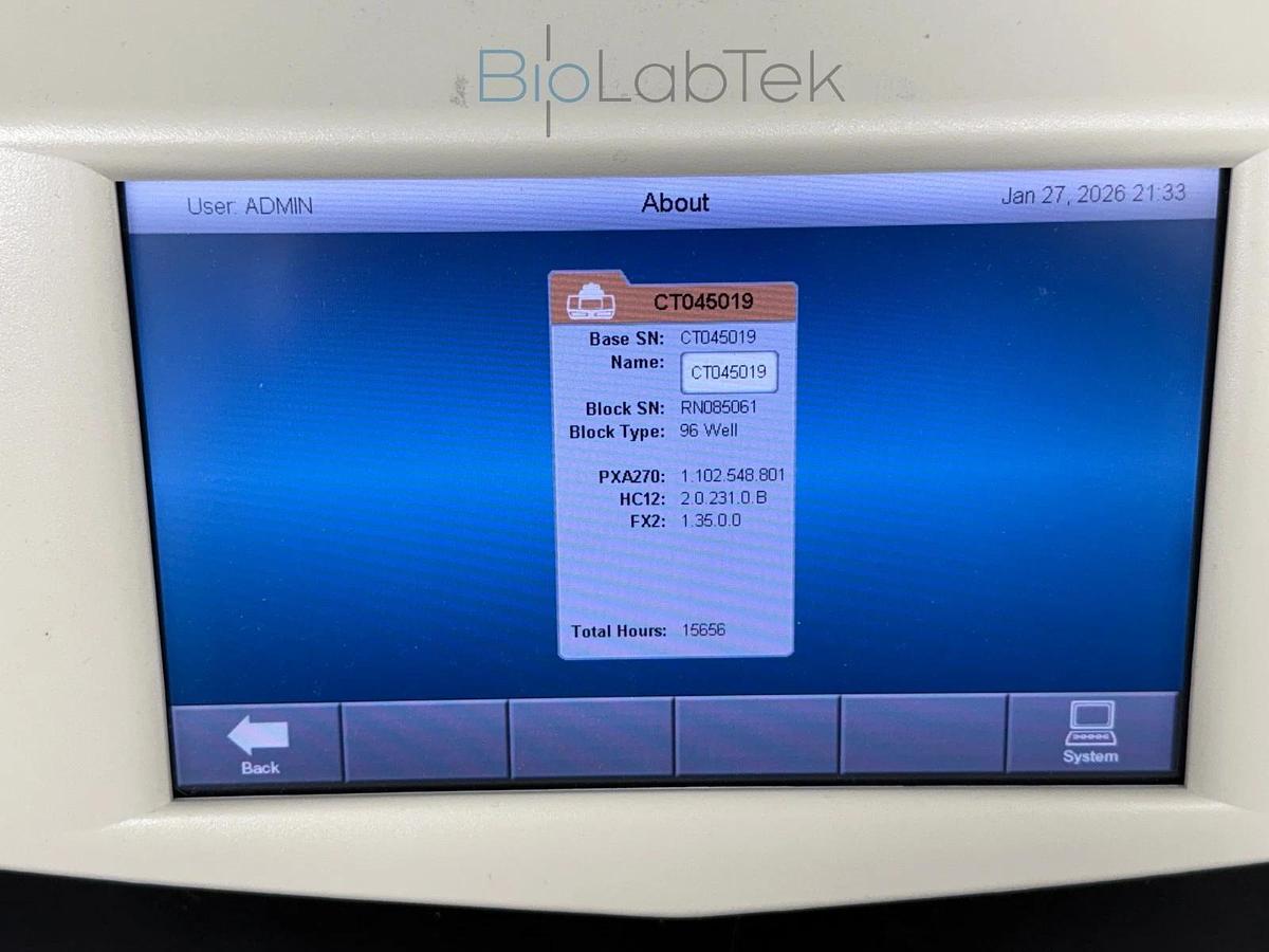 Used Bio-Rad C1000 Touch PCR Gradient Thermal Cycler with 96 well Fast module block