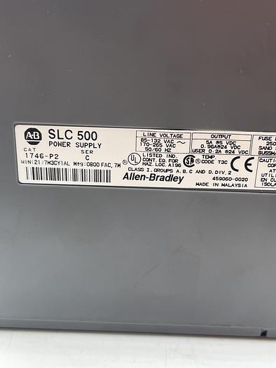 Used Allen-Bradley 1746-P2 Ser C 1746-A2 Ser B