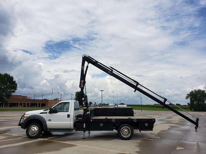 Used LOOK! CLEAN 2011 F550 4X4 HIAB FOLDING CRANE!! BOOM TRUCK F550