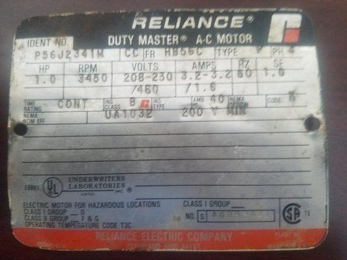 Used 1 HP ROSS HIGH SHEAR HOMOGENIZER MIXER – S/S – 1 HP