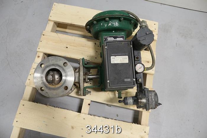Used Fisher V150 Vee-Ball Control Valve #34431