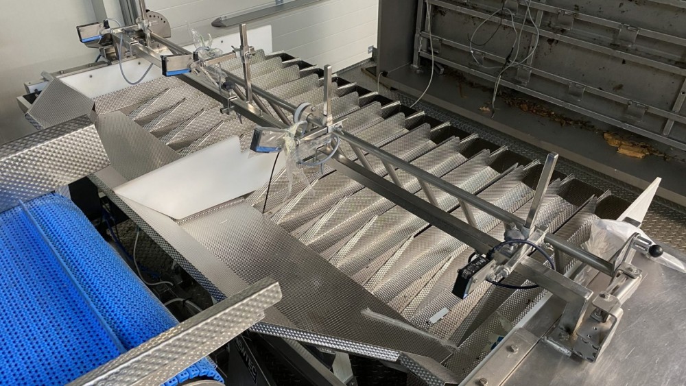 Used Newtec 14 channel weighing line