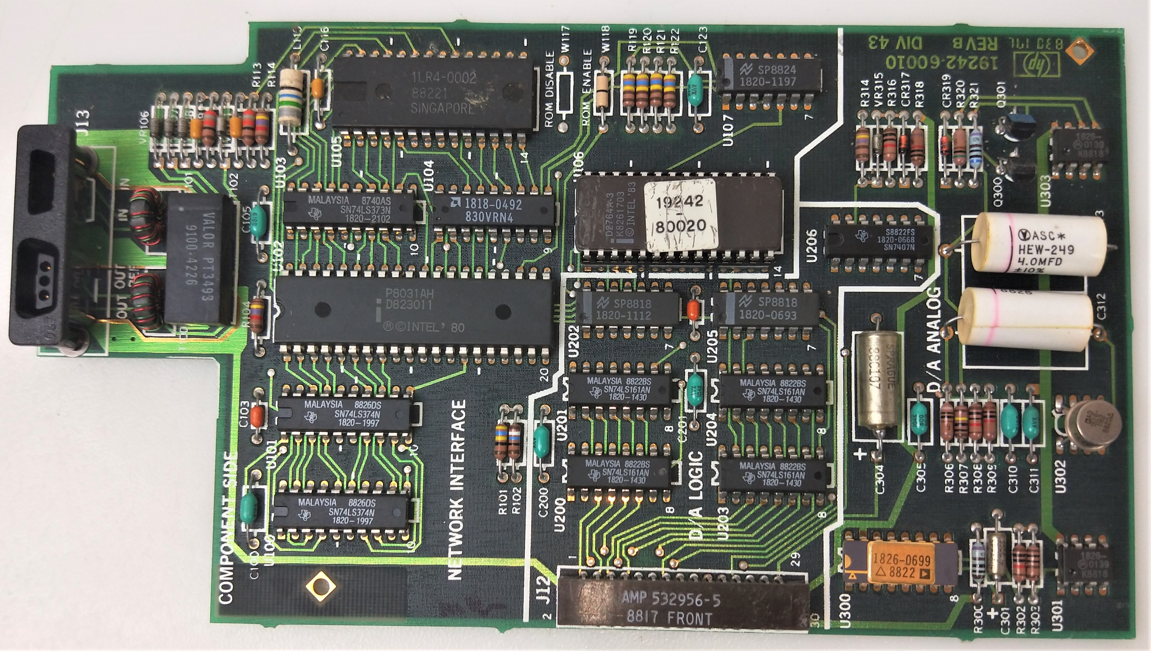 Used HP 19242-60010 INET Communications Board for HP 5890 GC
