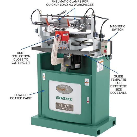 Grizzly G0611X - 16-1/2" Extreme Series Dovetail Machine