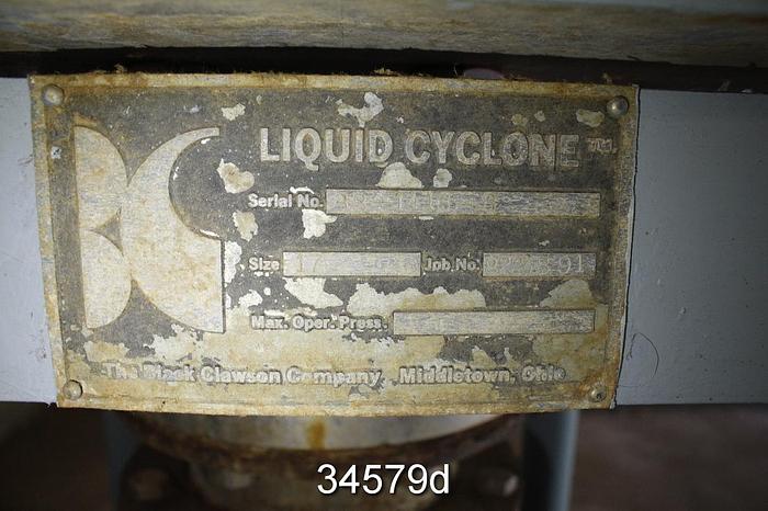 Used Black Clawson 17 High Density Cleaner #34579