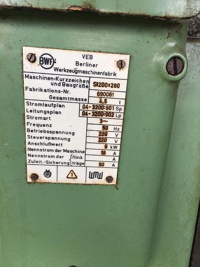 Usato Rettifica per Interni WMW SI200 x 280