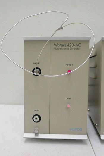 Used MILLIPORE Waters Model 420-C & M420-E Flourescence Detector