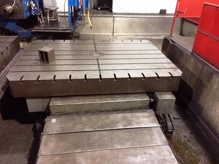 Mitsubishi Powered Rotary Table, 82" x 118" with 84" of in feed, ID17514