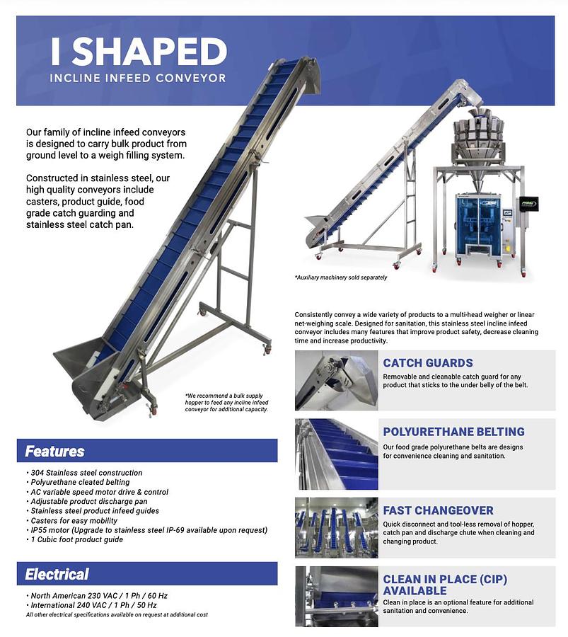 Used Paxiom WeighPack Multi-Head Weigher, SwiftBagger Mini and Conveyor Machine