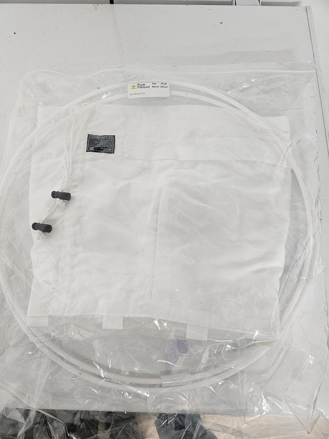 Used Pure Pressure 30 and 45 Gallon Stainless Steel Mixing Buckets w/ Mesh Bags, Fittings, Pump and More