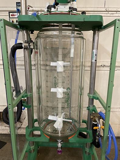 Used ChemGlass 100L Glass Reactor