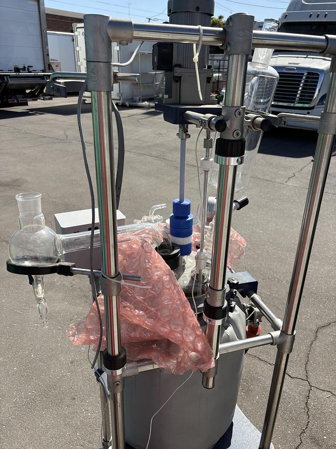 Used Across International R20 Jacketed Glass Reactor