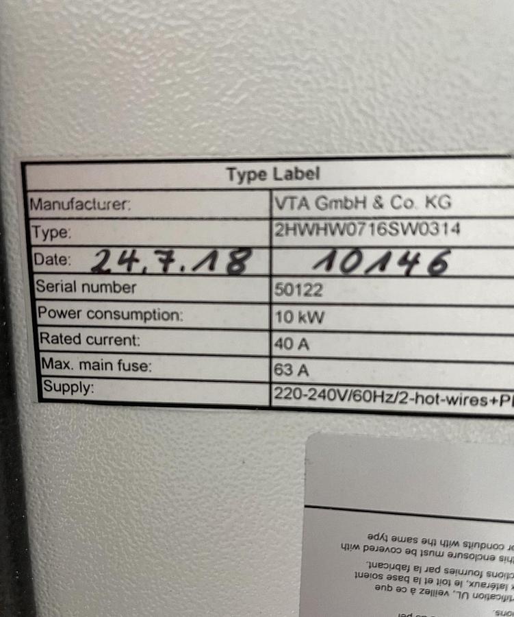 Used VTA VKS-70 Wiped-Film Distillation System (2018) — Very Clean — Includes Heaters/Chillers & Vacuum